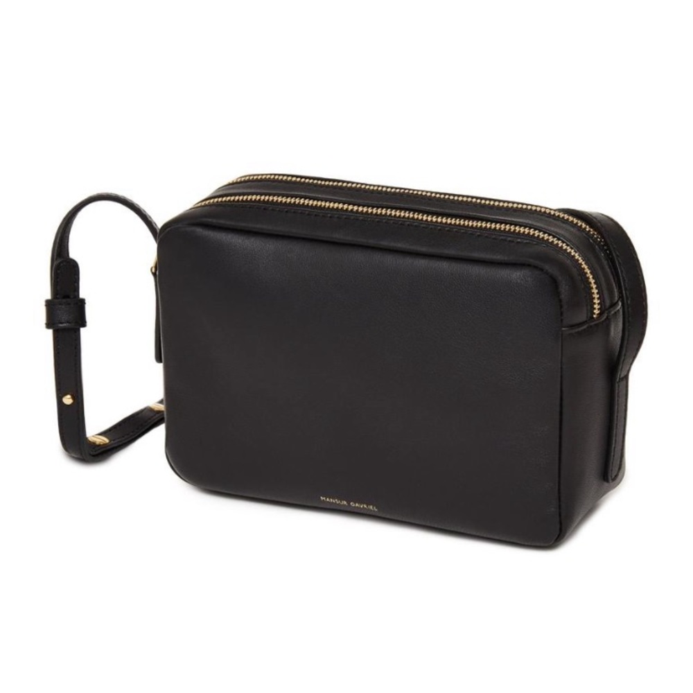 NEW Mansur Gavriel black leather crossbody
